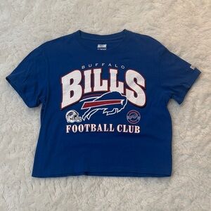 Buffalo Bills Blue Football Club Crop T-Shirt